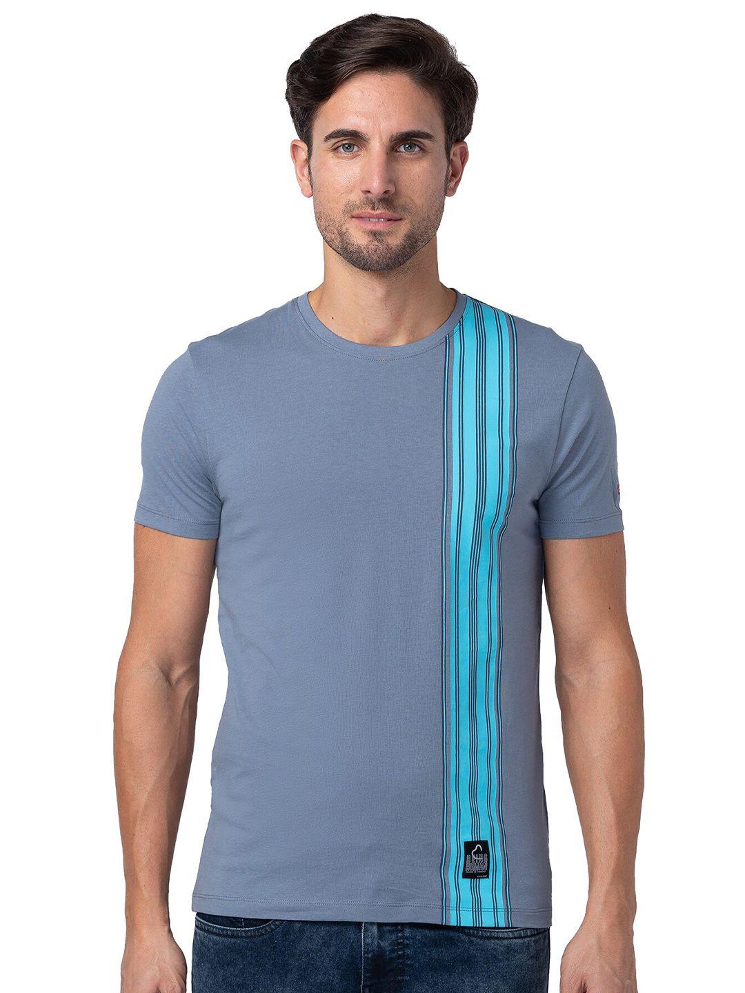 being human striped round neck t-shirt