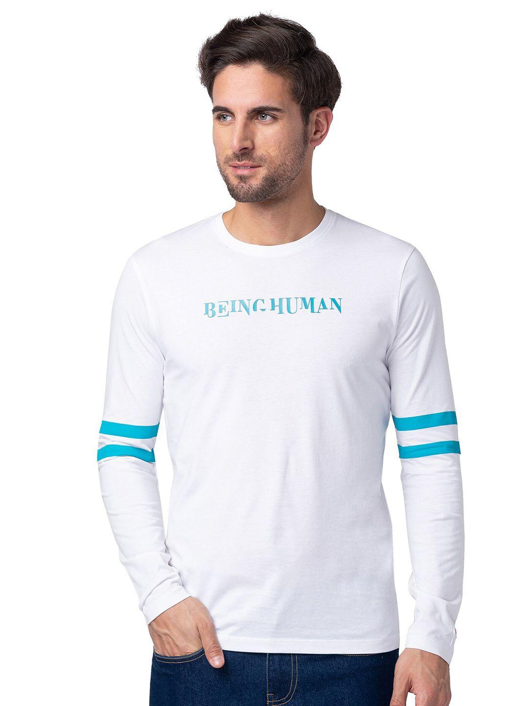 being human typography printed casual t-shirt
