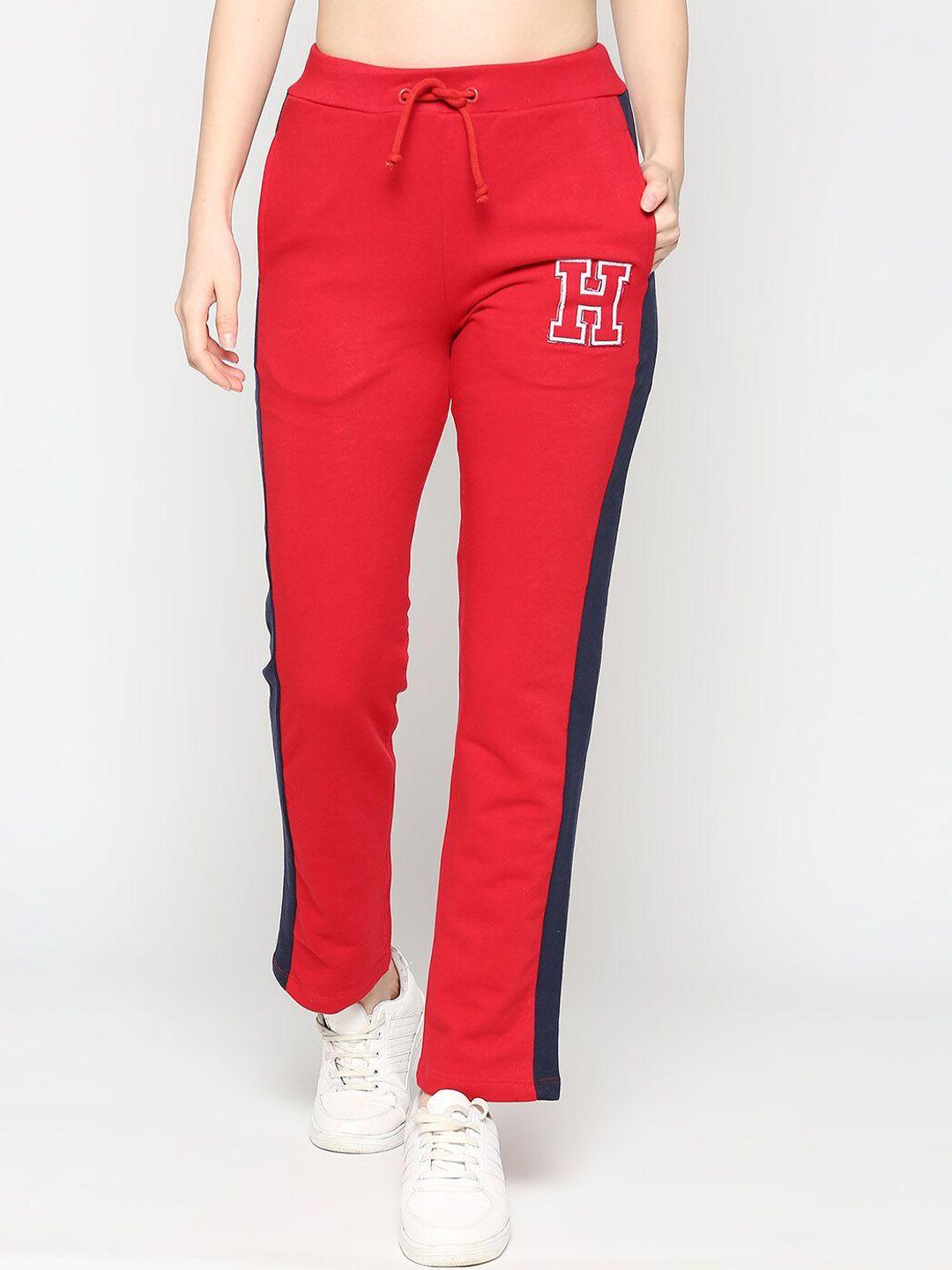 being human women mid-rise cotton track pants