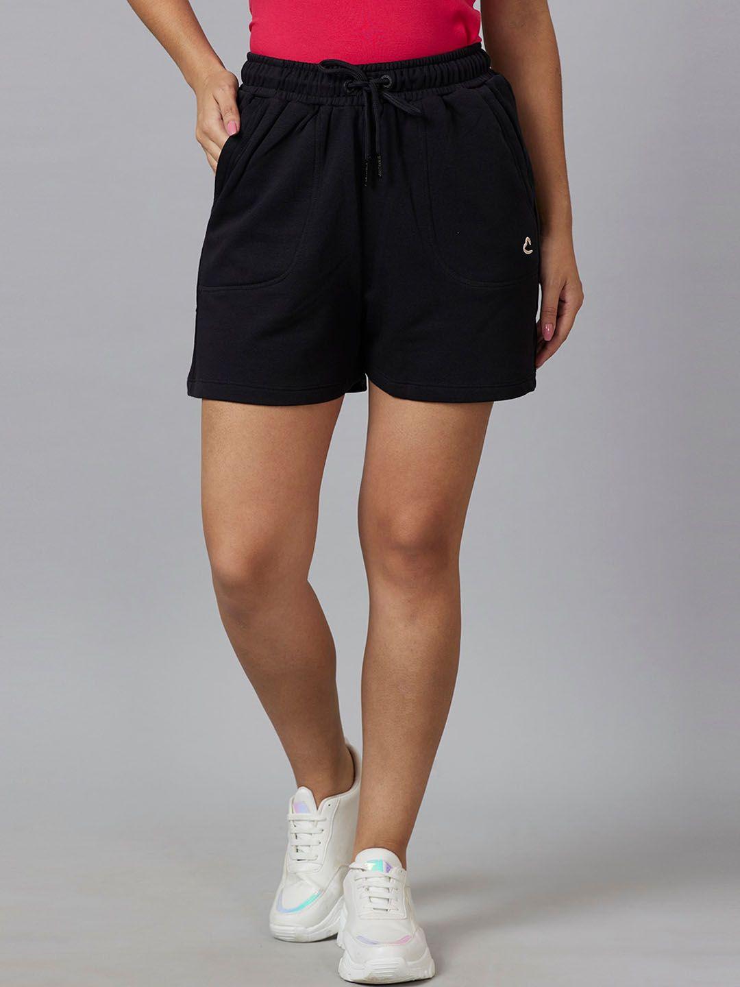 being human women mid-rise sports shorts