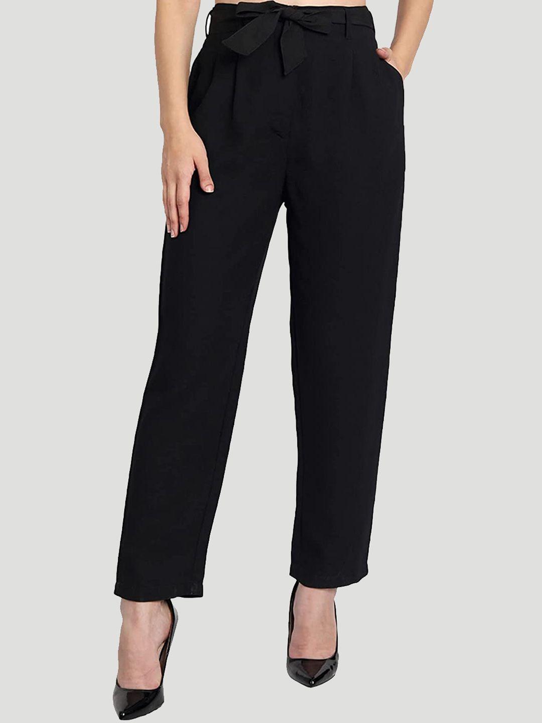 belavine women high-rise pleated trousers