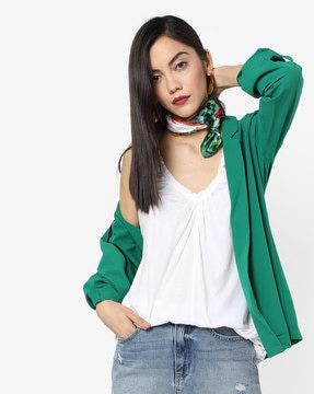 belita strappy t-shirt with scoop neck