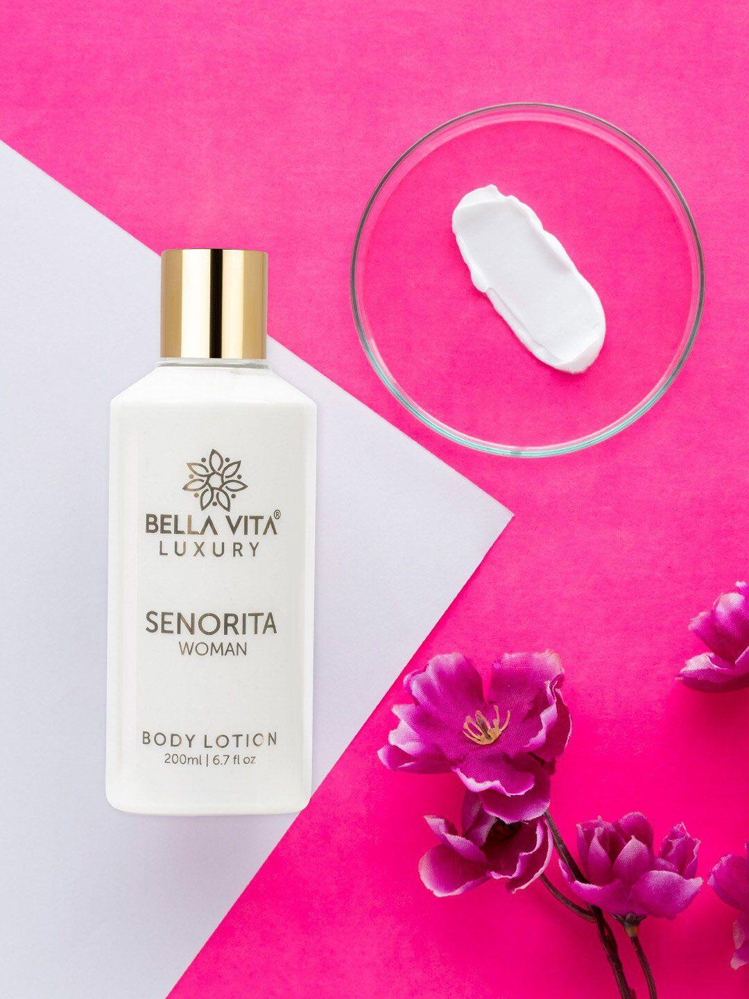 bella vita organic senorita body lotion for hydrating & soft skin - 200 ml
