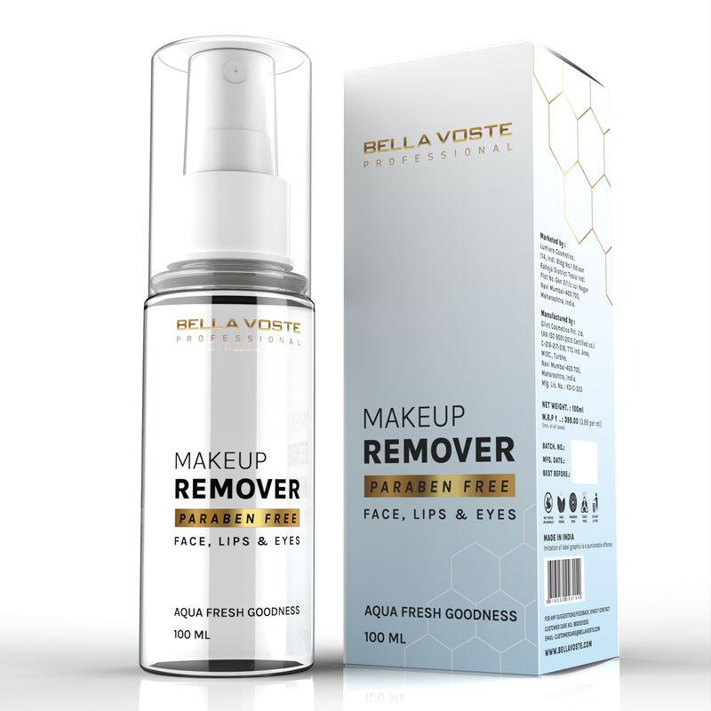 bella voste professional makeup remover for face lips & eyes