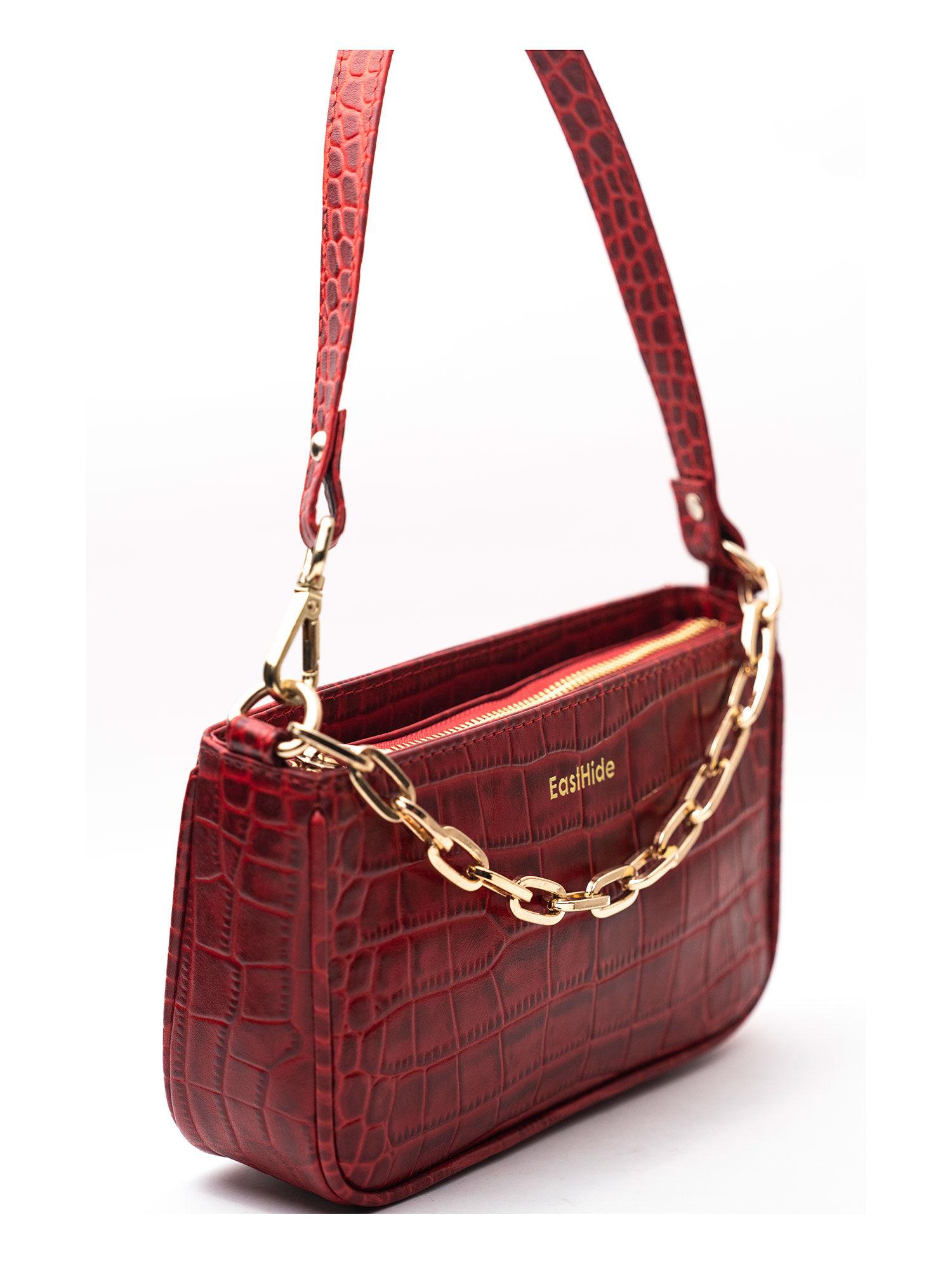 bella baguette red handbag