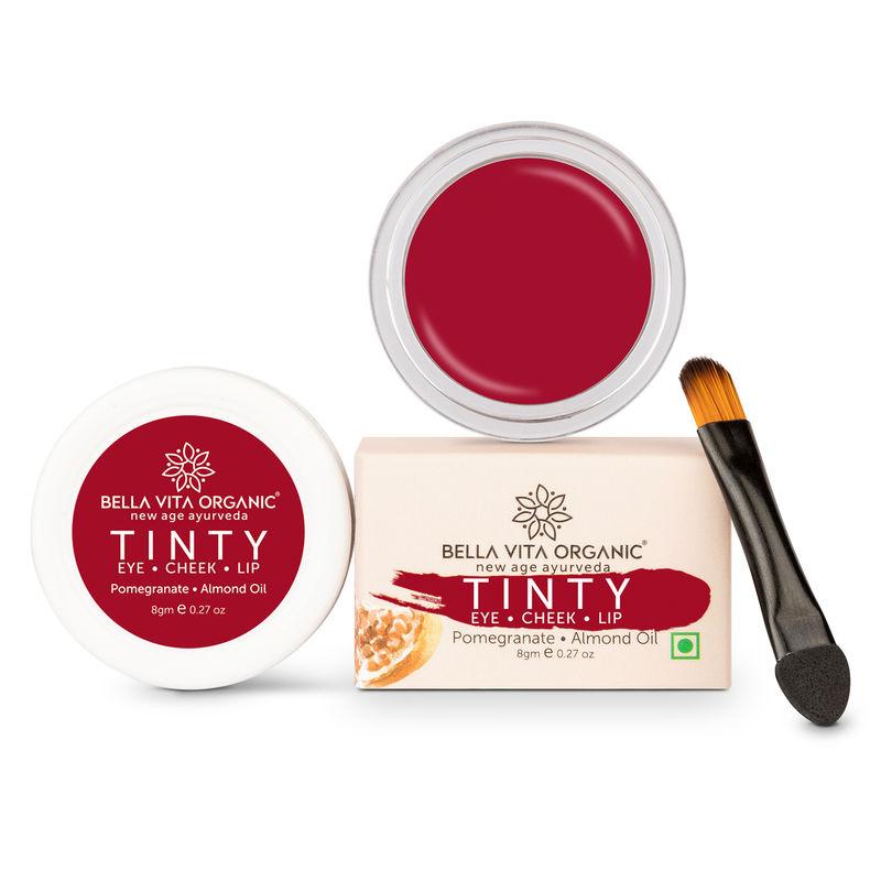 bella vita organic 3 in 1 tinty for lips, cheeks & eyelids