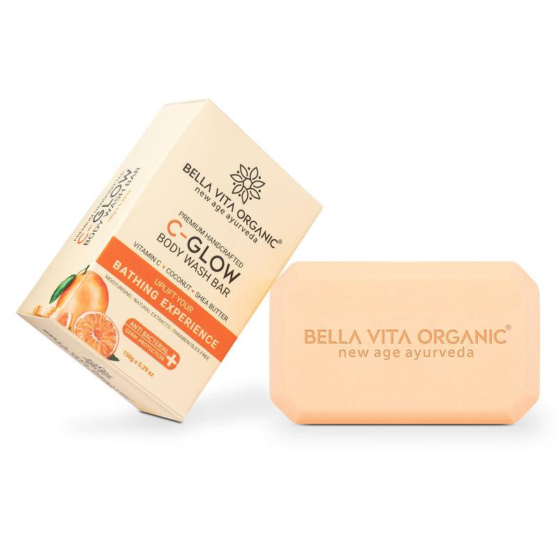 bella vita organic c-glow body wash bar soap