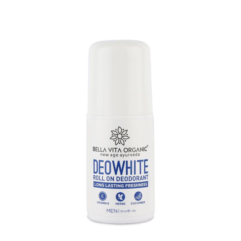 bella vita organic deowhite under arm skin whitening natural roll on deodorant stick for men