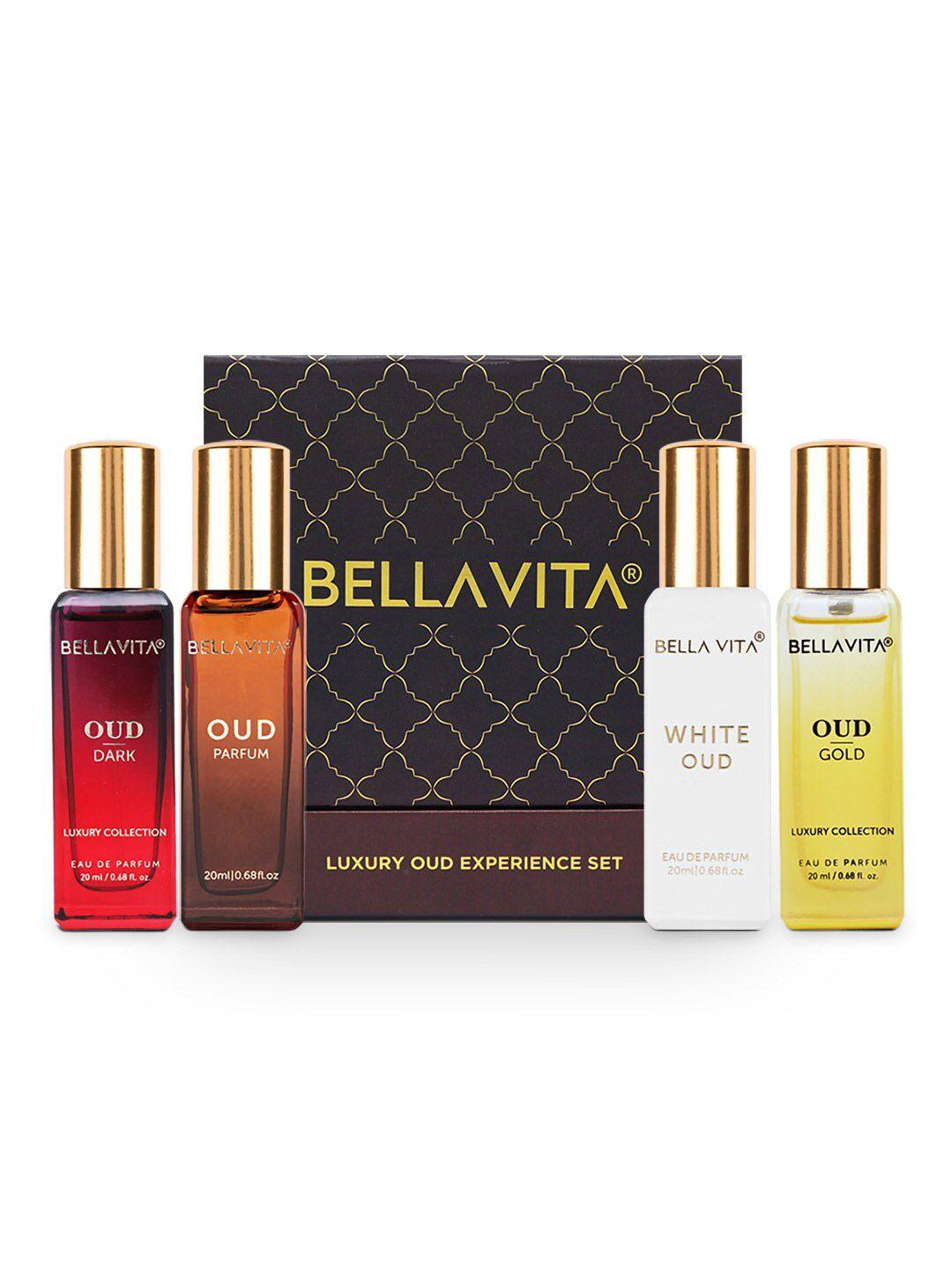 bella vita organic gold set of 4 oud-white oud-dark oud-oud eau de parfum - 20ml each