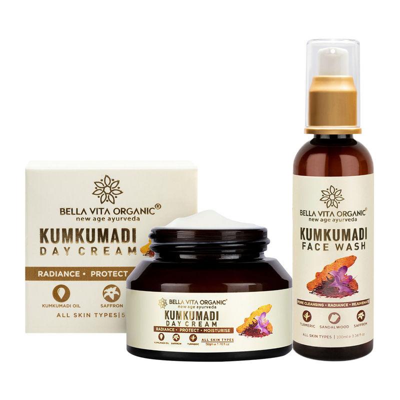 bella vita organic kumkumadi day care combo