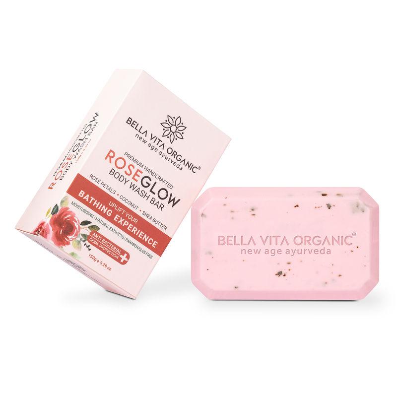 bella vita organic roseglow body wash bar