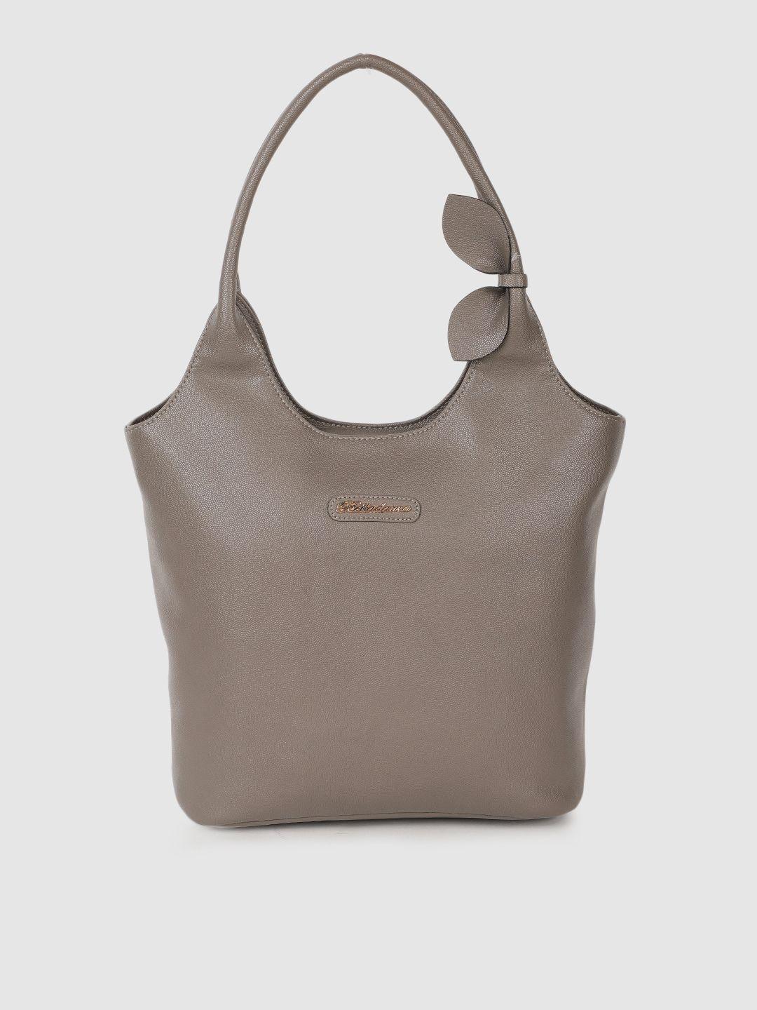 belladama grey shopper hobo bag