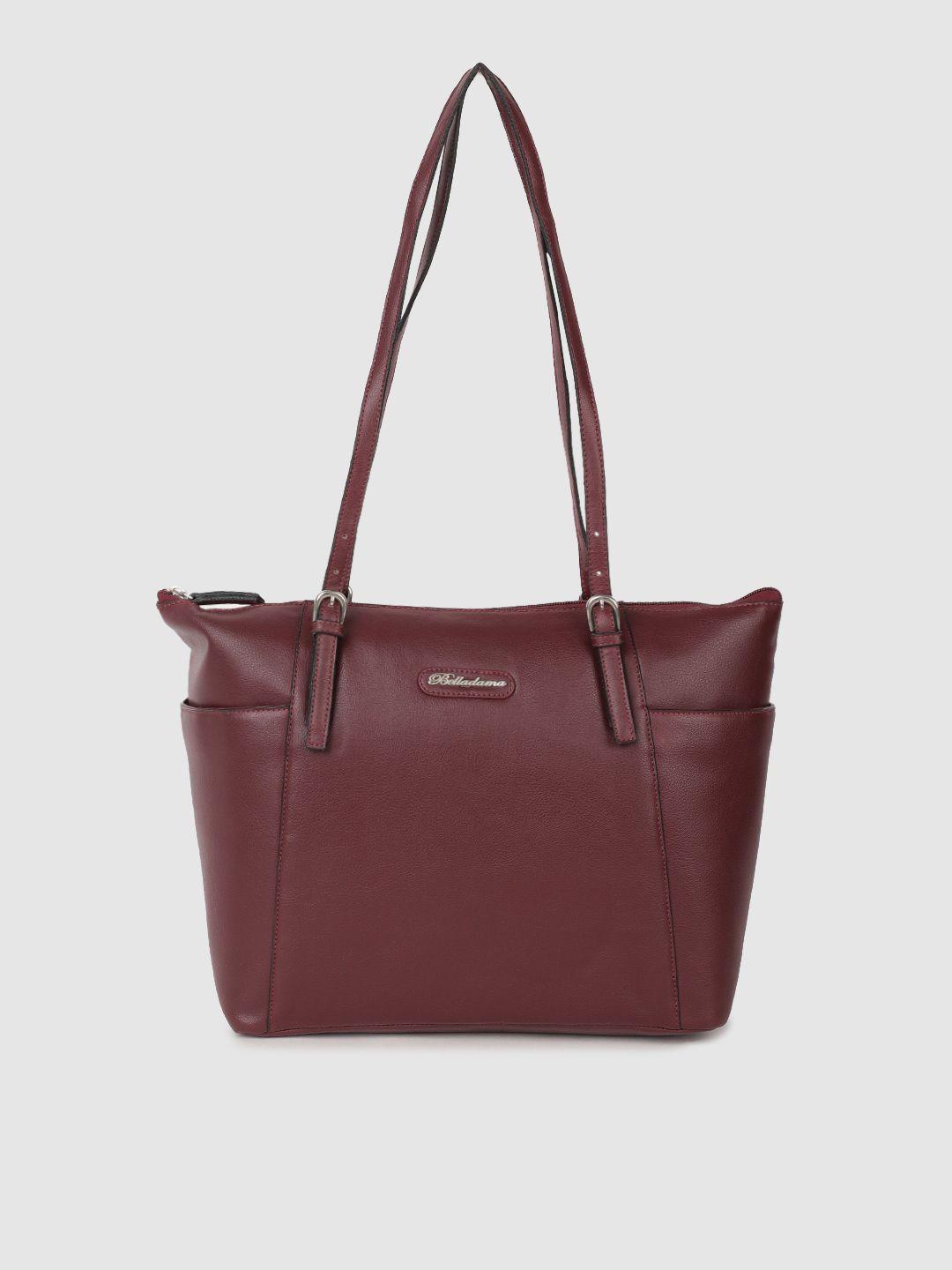 belladama burgundy belleza shoulder bag