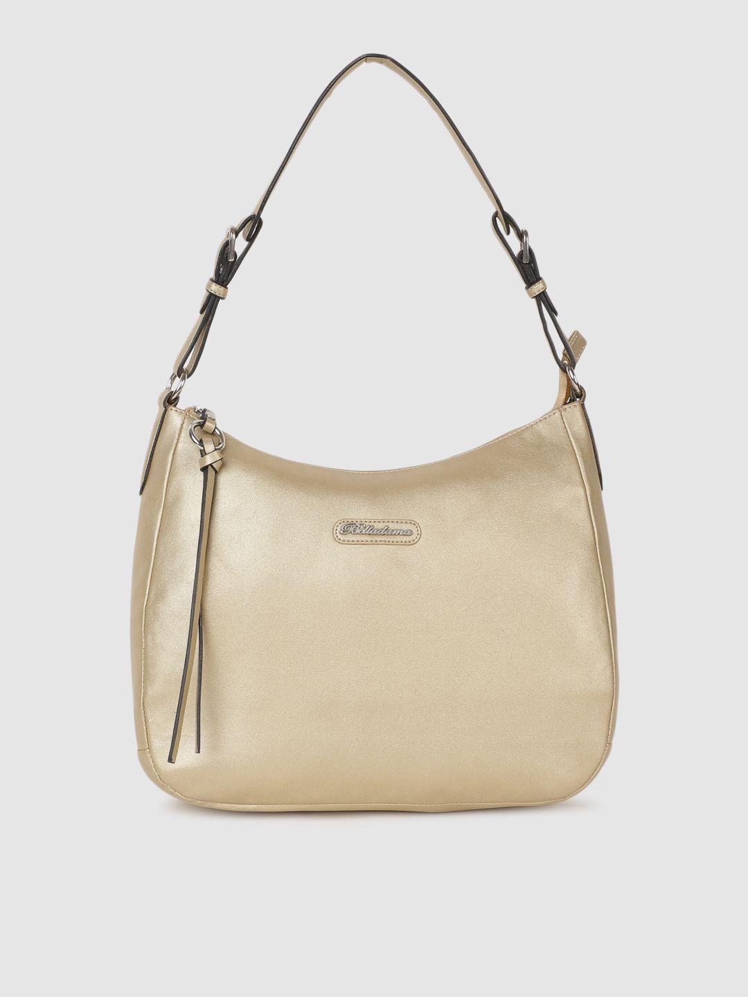belladama gold-toned solid hobo bag