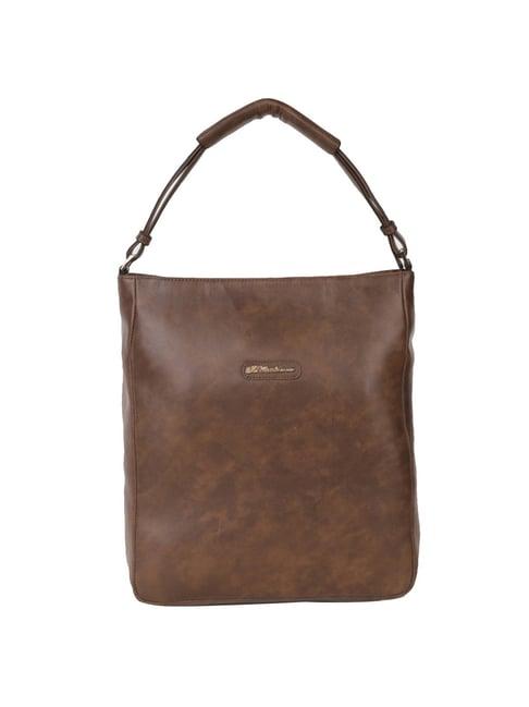 belladama mariana brown solid medium handbag