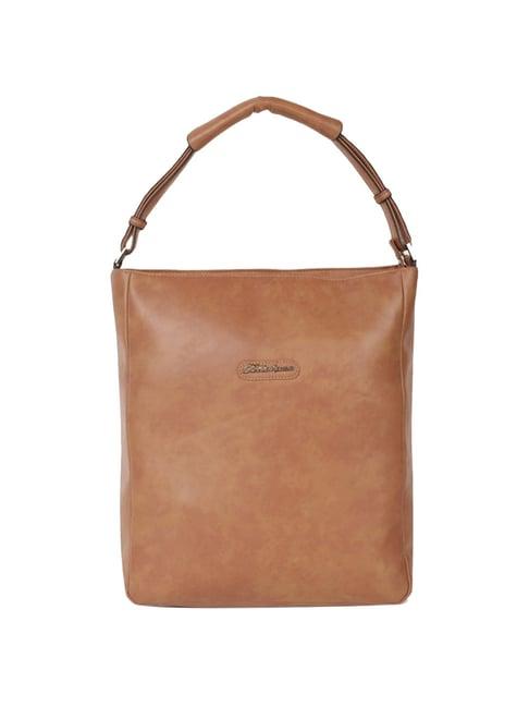 belladama mariana tan solid medium handbag