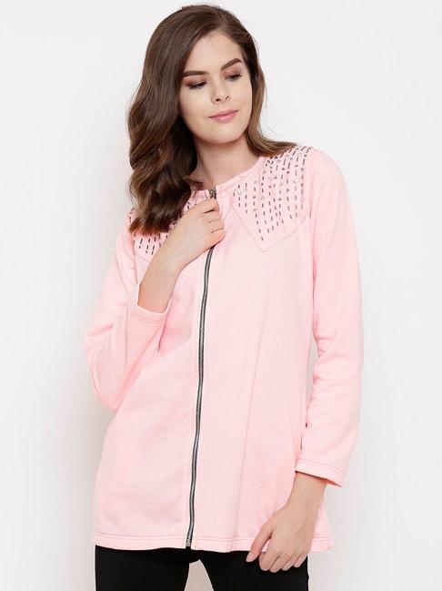 belle fille pink embellished jacket