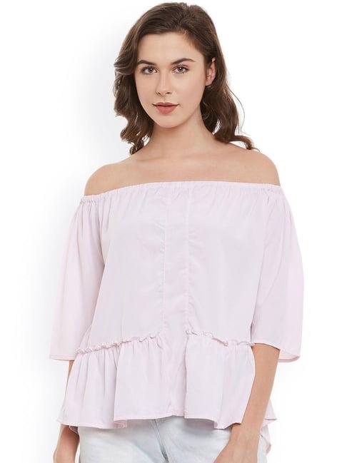 belle fille baby pink regular fit top