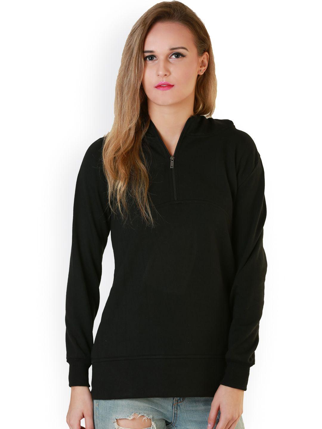 belle fille black hooded sweatshirt