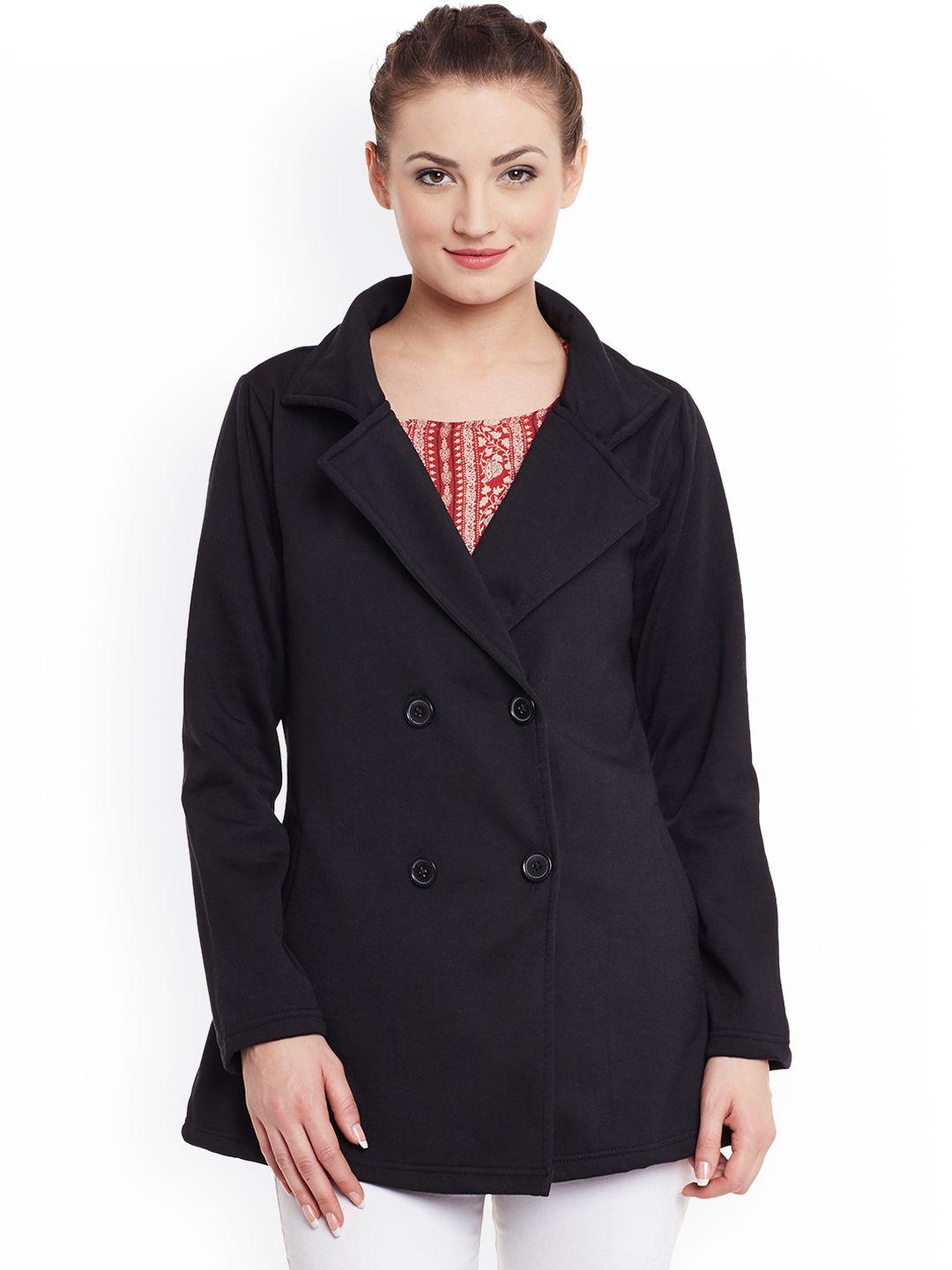 belle fille black overcoat