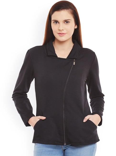 belle fille black regular fit jacket