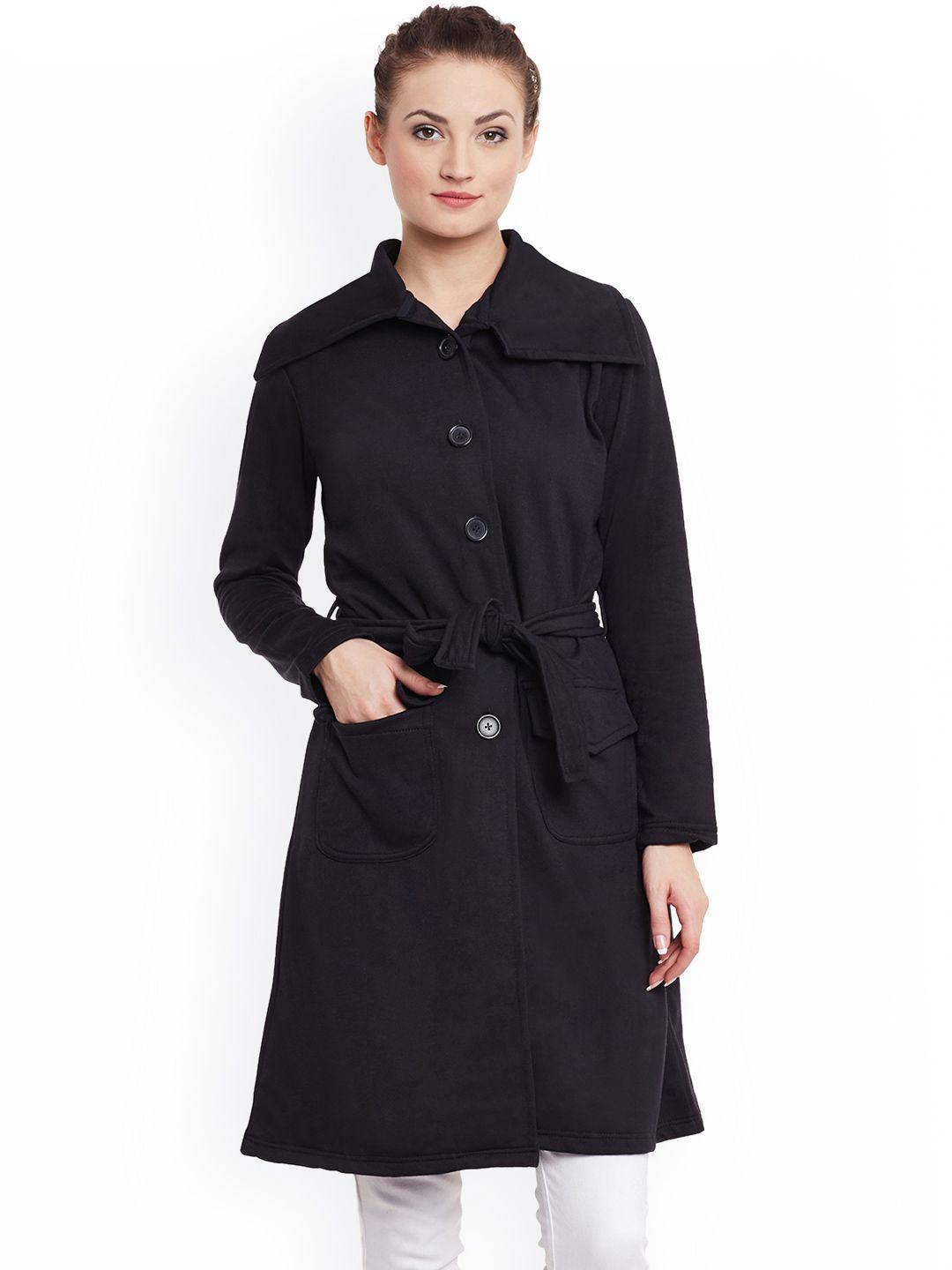 belle fille black trench coat