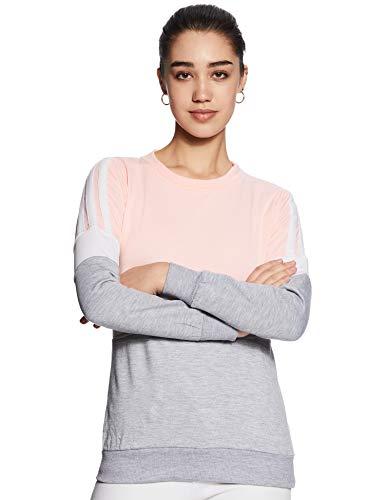 belle fille fleece women sweatshirt (bfjt-7018_pink_s)