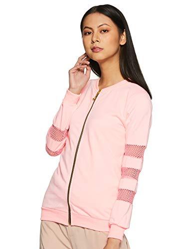 belle fille fleece women sweatshirt (bfjt-7091_pink_l)