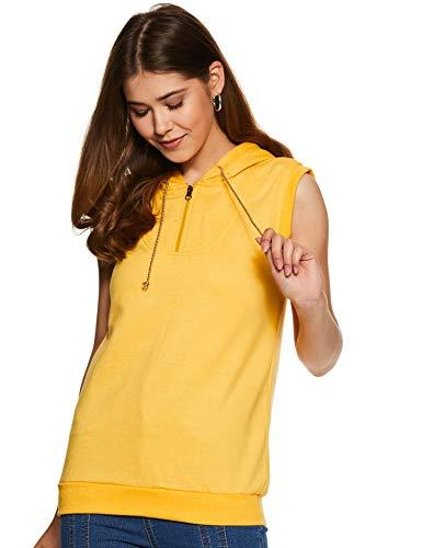 belle fille fleece women sweatshirt (bfjt-7200_yellow_xxl)