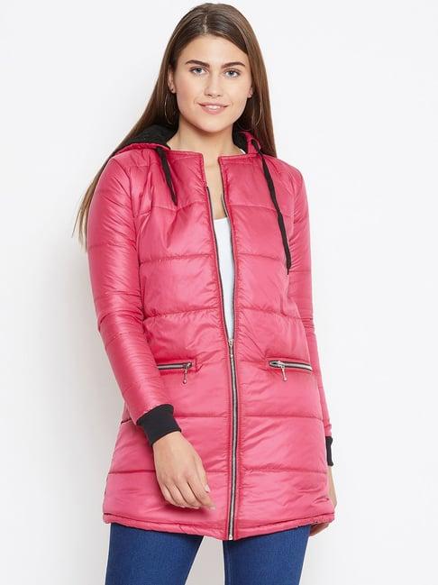 belle fille fuchsia quilted jacket