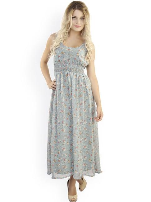 belle fille grey floral print dress