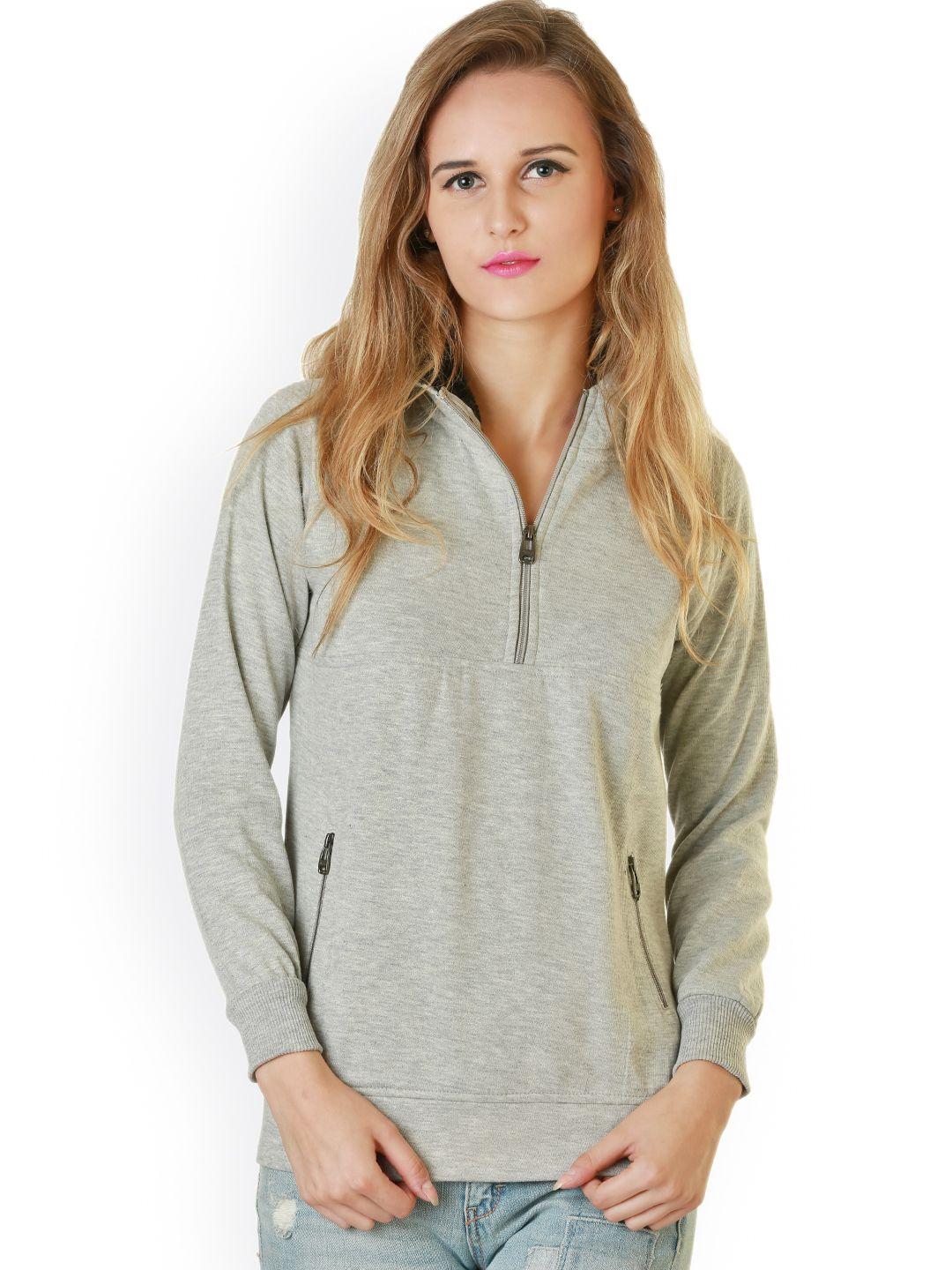 belle fille grey hooded sweatshirt