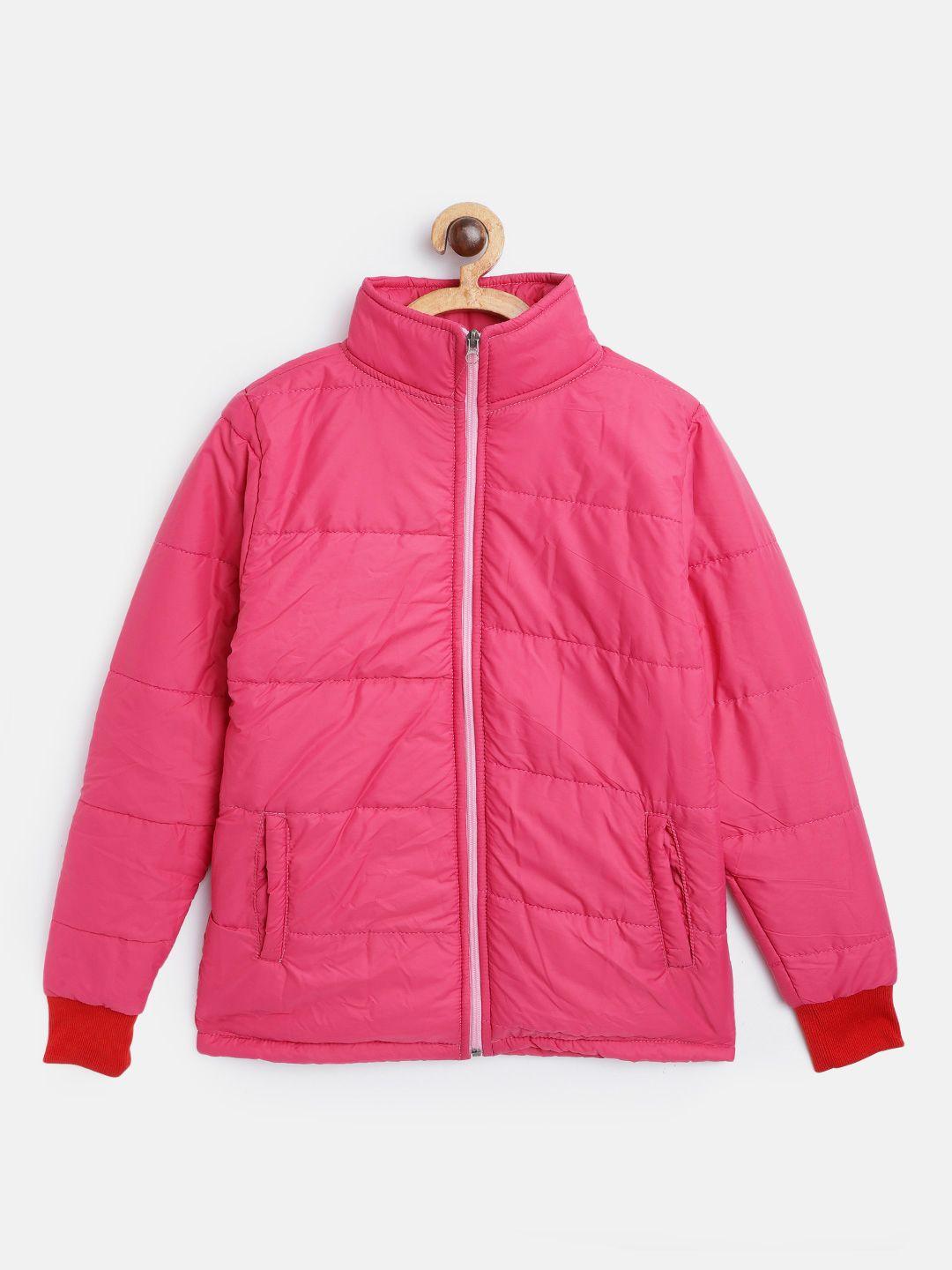 belle fille kids fuchsia lightweight padded jacket