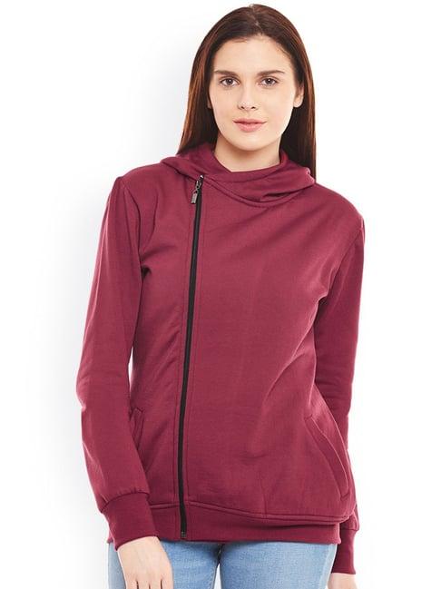 belle fille maroon regular fit jacket