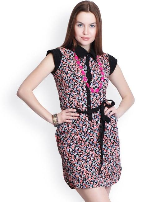 belle fille multicolor floral print dress