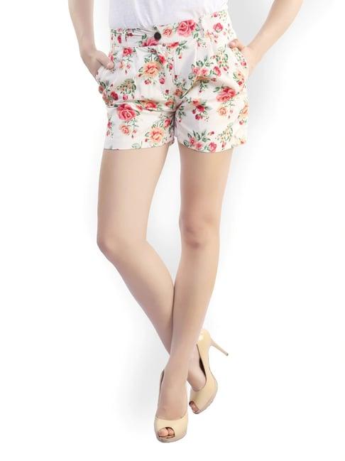 belle fille multicolor floral print shorts