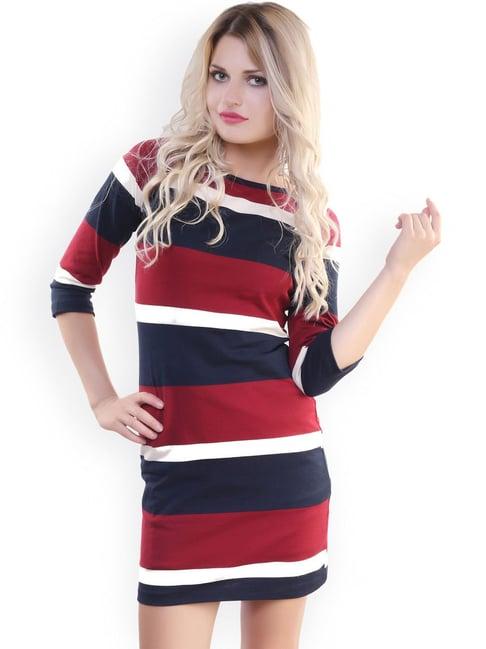 belle fille multicolor striped dress