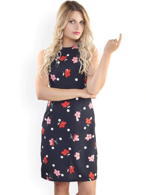 belle fille navy floral print dress