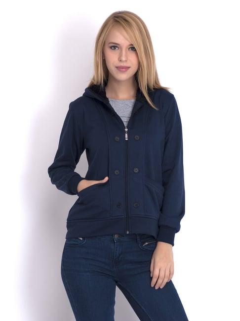 belle fille navy regular fit jacket