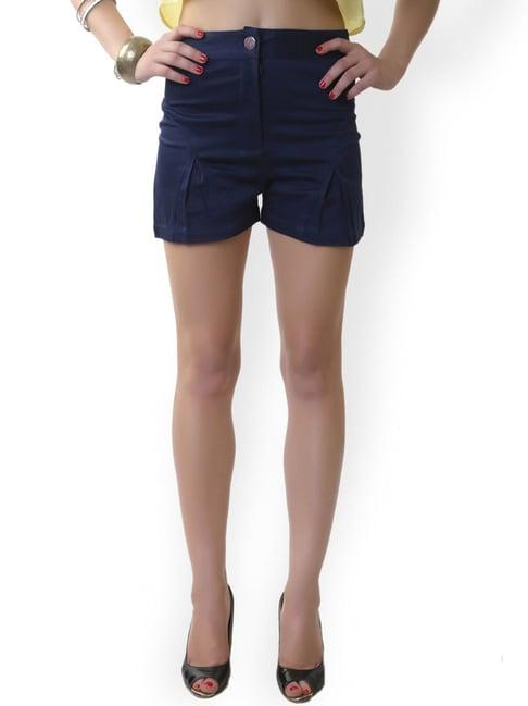 belle fille navy regular fit shorts