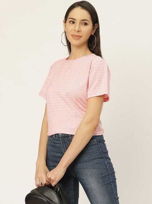 belle fille pink printed top