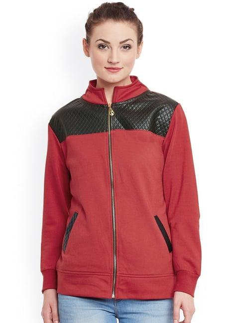 belle fille red regular fit jacket