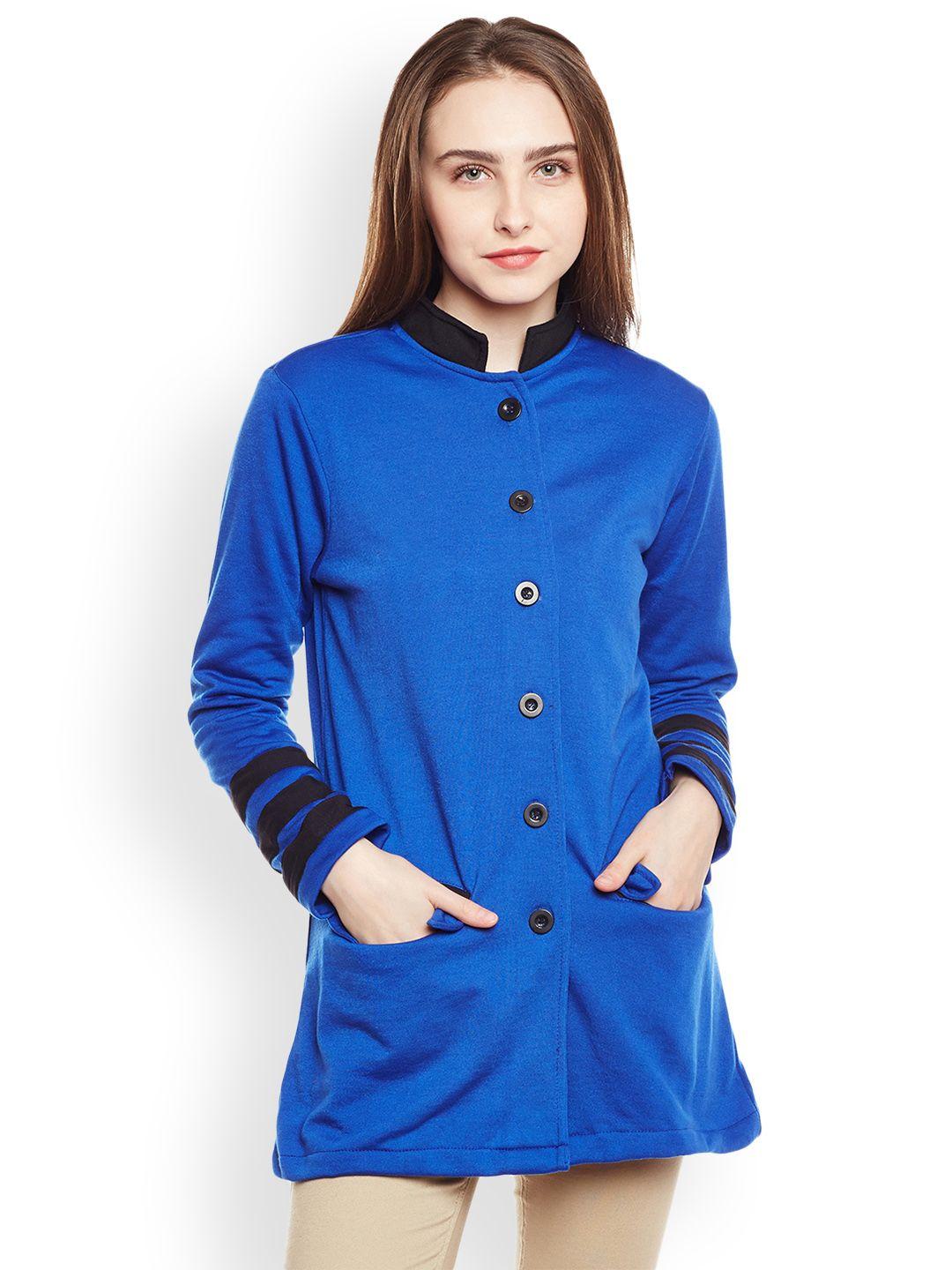 belle fille women blue coat