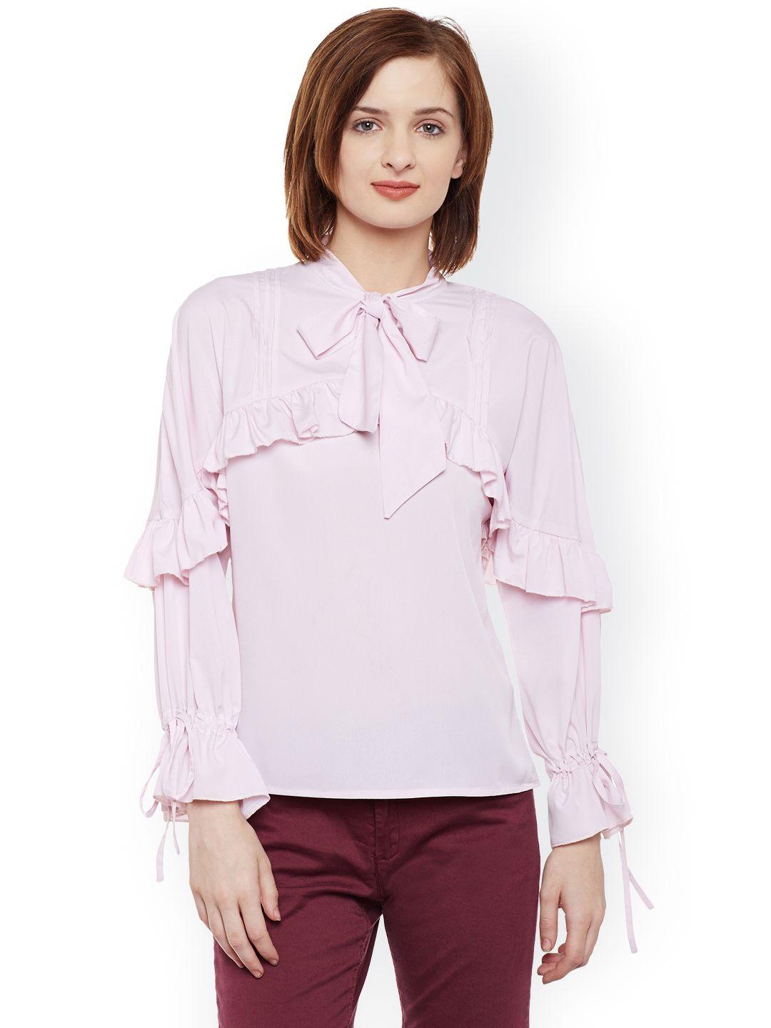 belle fille women pink top