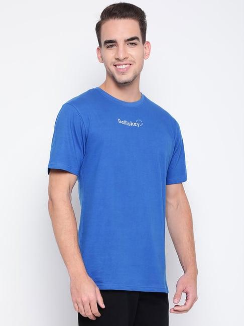 belliskey blue printed cotton t-shirt