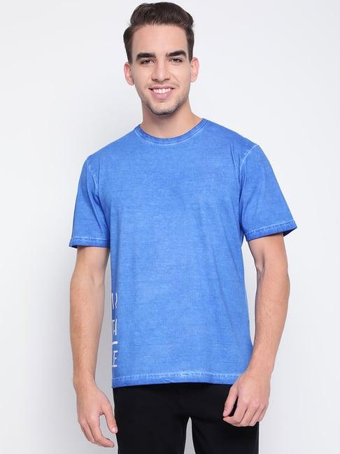 belliskey blue printed t-shirt