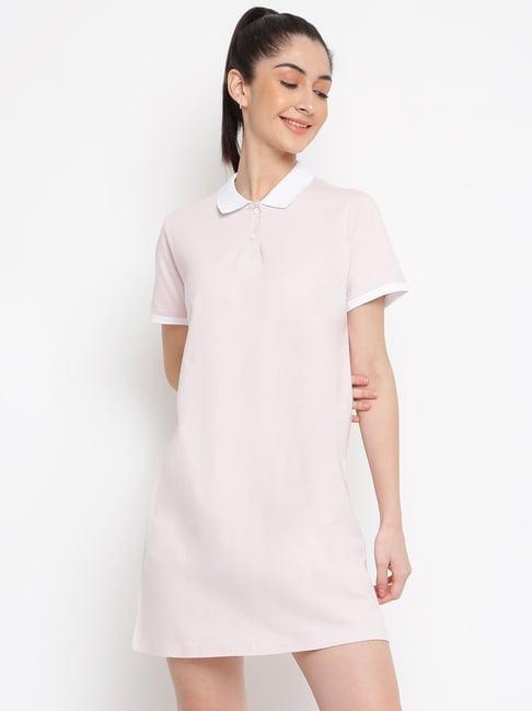 belliskey pink cotton shift dress