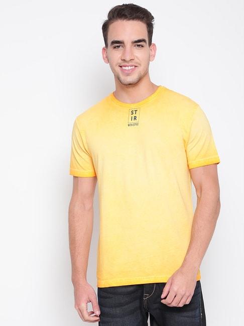 belliskey yellow printed t-shirt
