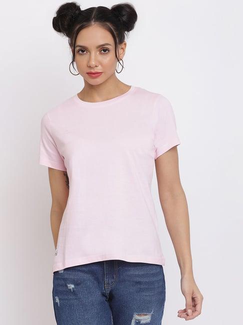 belliskey baby pink graphic print t-shirt