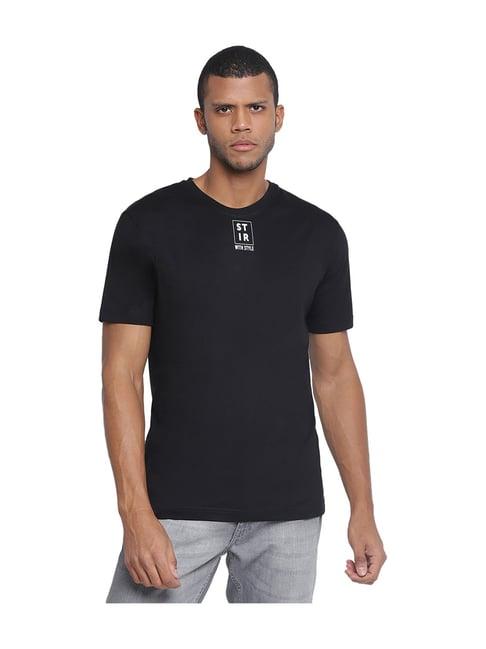 belliskey black printed t-shirt